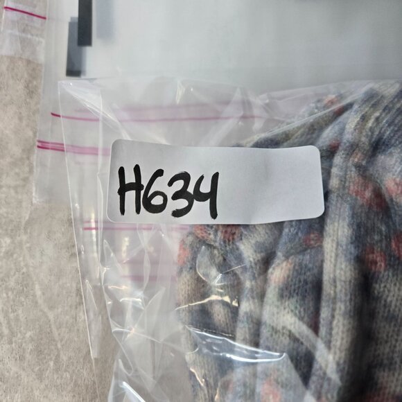 LoveShackFancy Simona Cardigan Sweater Wool Cashmere Blue Floral Cottagecore Top - Picture 15 of 15